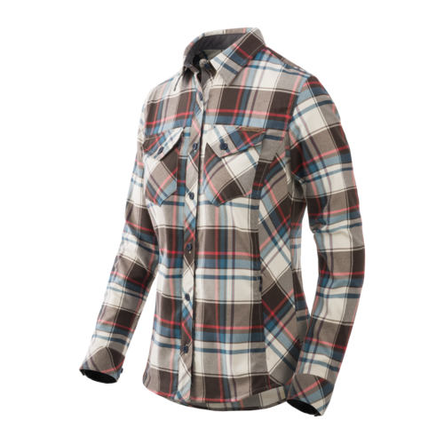 Marigold Woman's Shirt - Foggy Meadow Plaid